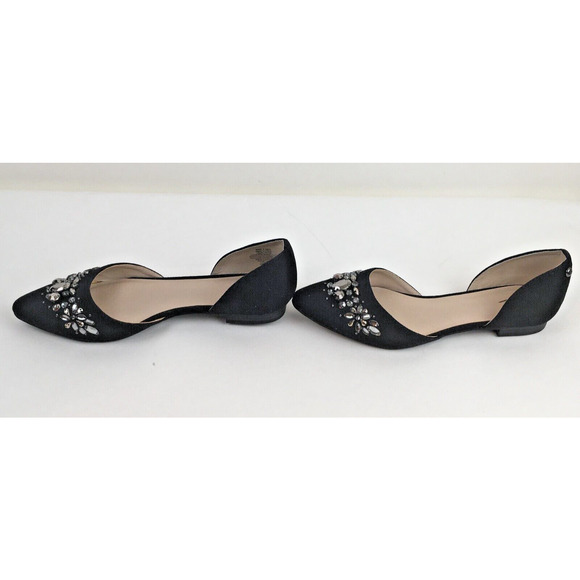 Simply Vera shoes  womens flats black Bejeweled size 6M slippers Vera Wang - Picture 7 of 15